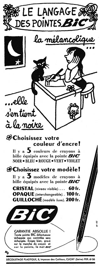 Marque Bic 1952