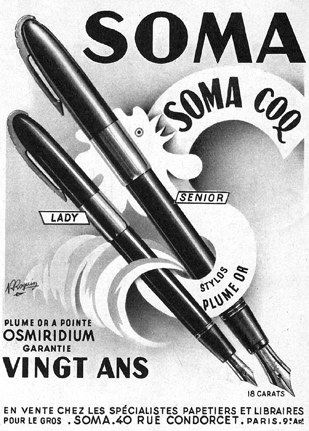 Publicit� Soma 1950