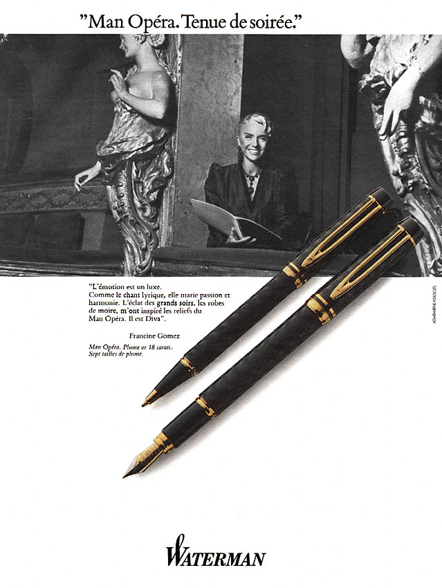 Publicit� Waterman 1988