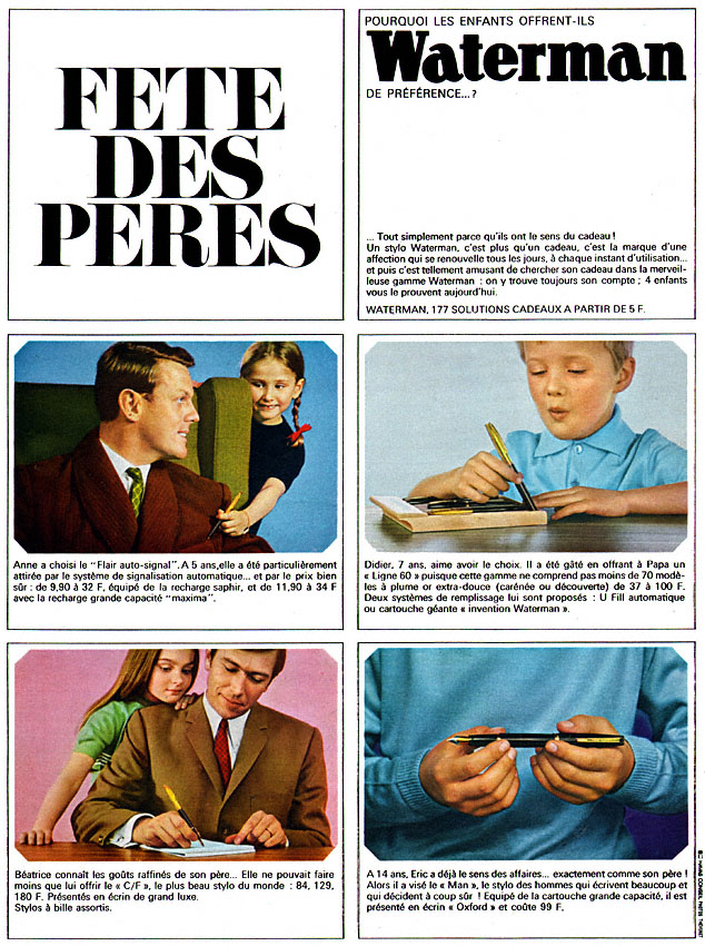 Publicit� Waterman 1966