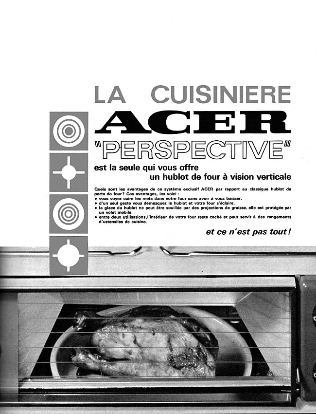 Publicit� Acer 1967