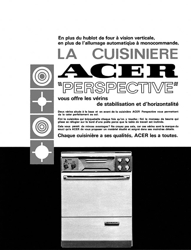 Publicit� Acer 1967