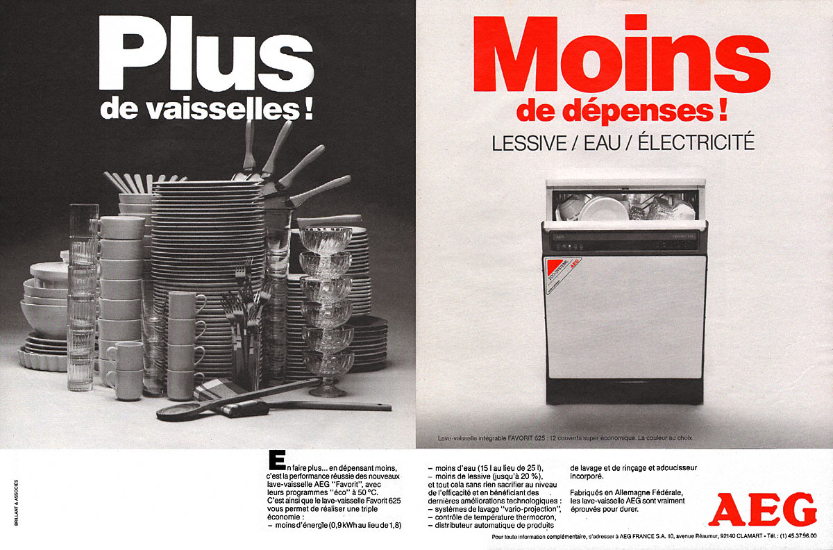 Publicit� Aeg 1987