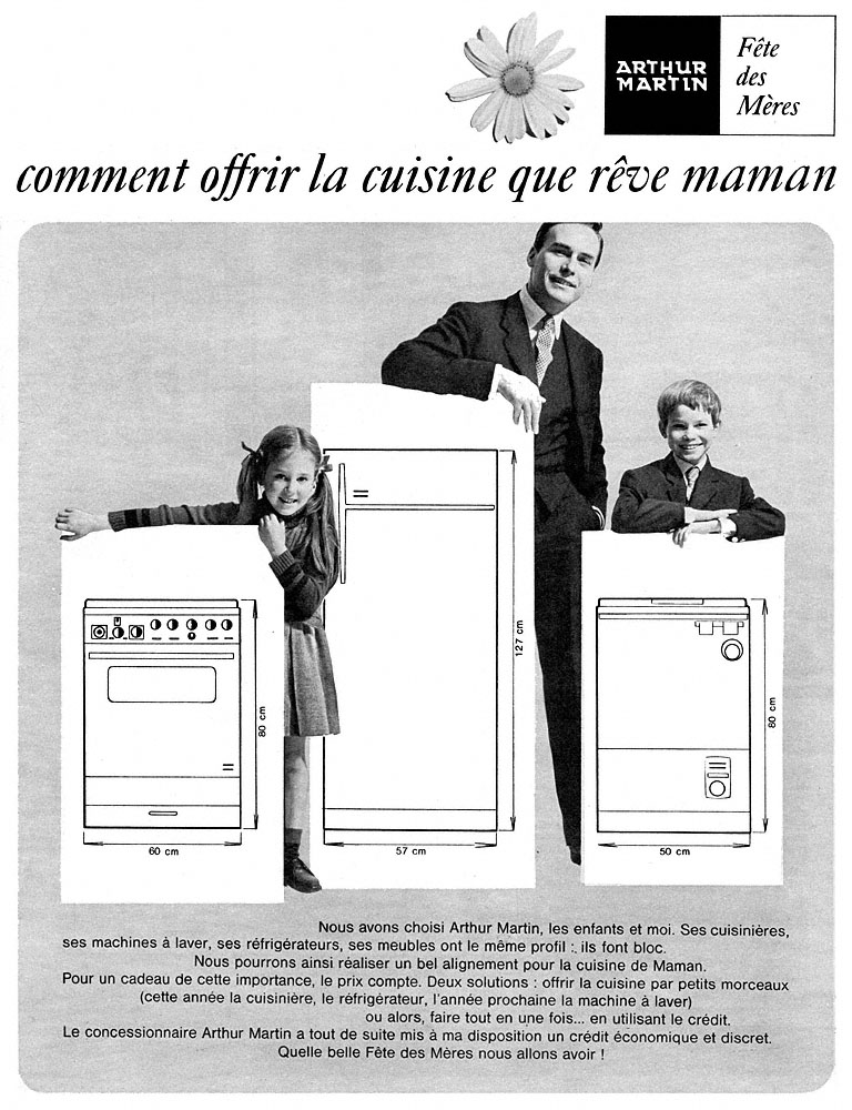 Publicit� Arthur Martin 1964