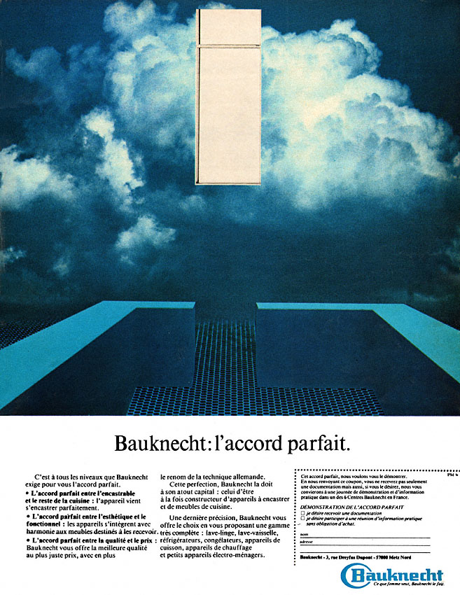 Publicit� Bauknecht 1977