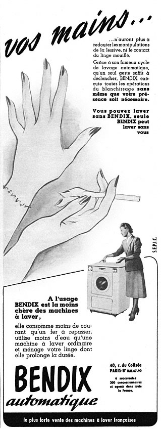 Publicit� Bendix 1952