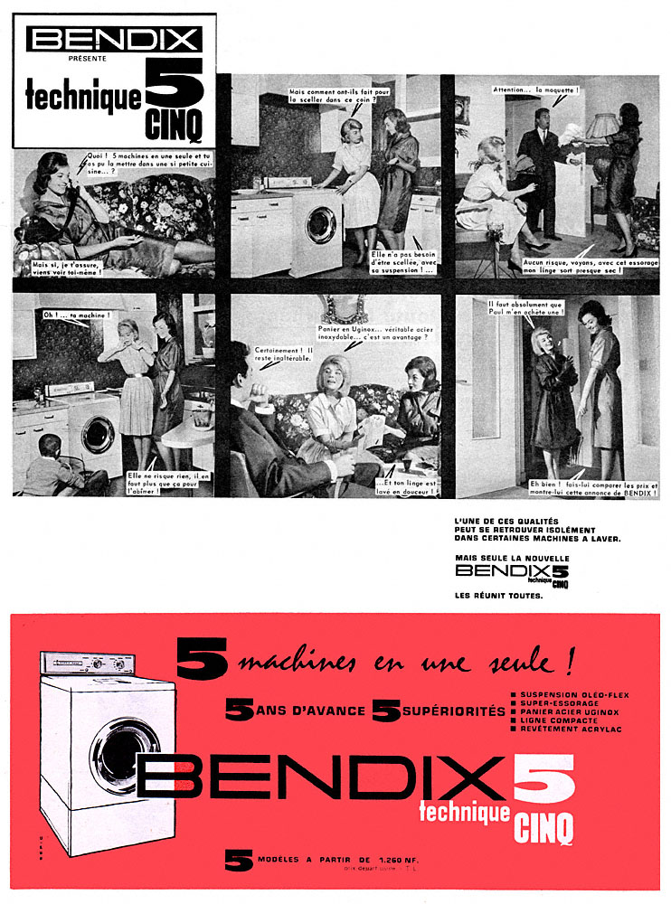 Publicit� Bendix 1962
