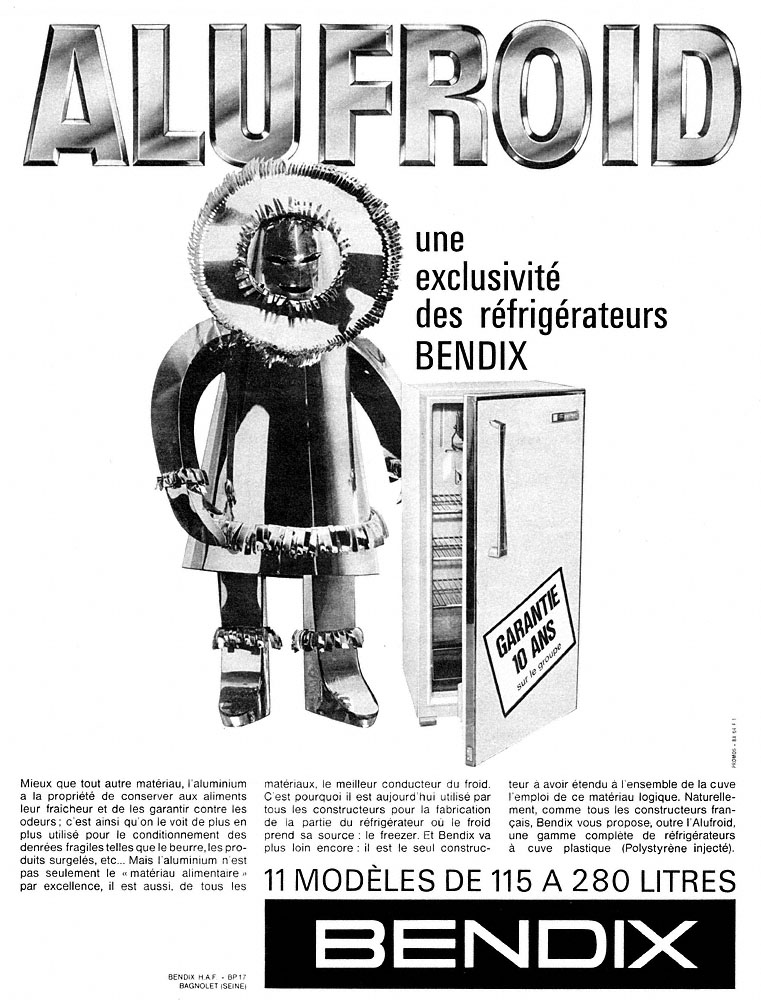 Publicit� Bendix 1964