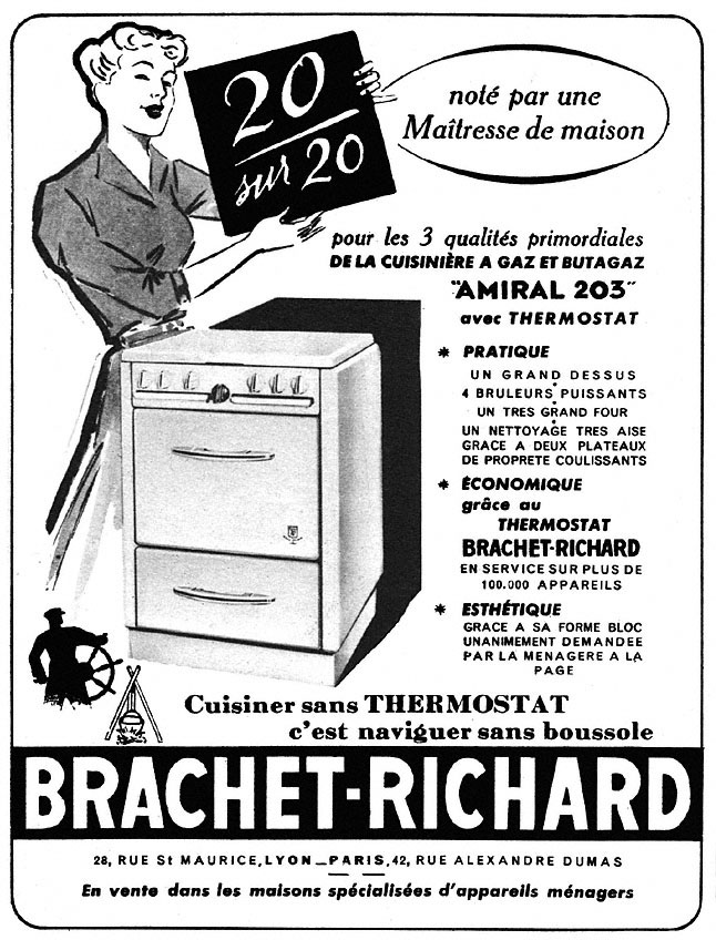 Publicit� Brachet Richard 1952
