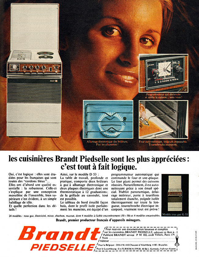 Publicit� Brandt 1970