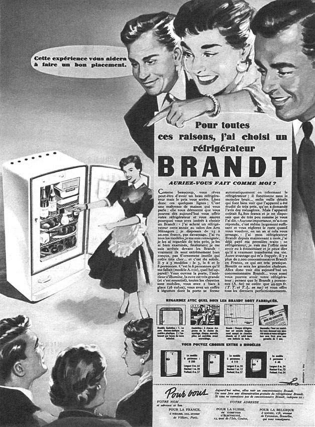 Publicit� Brandt 1955