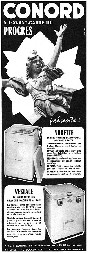 Publicit� Conord 1955