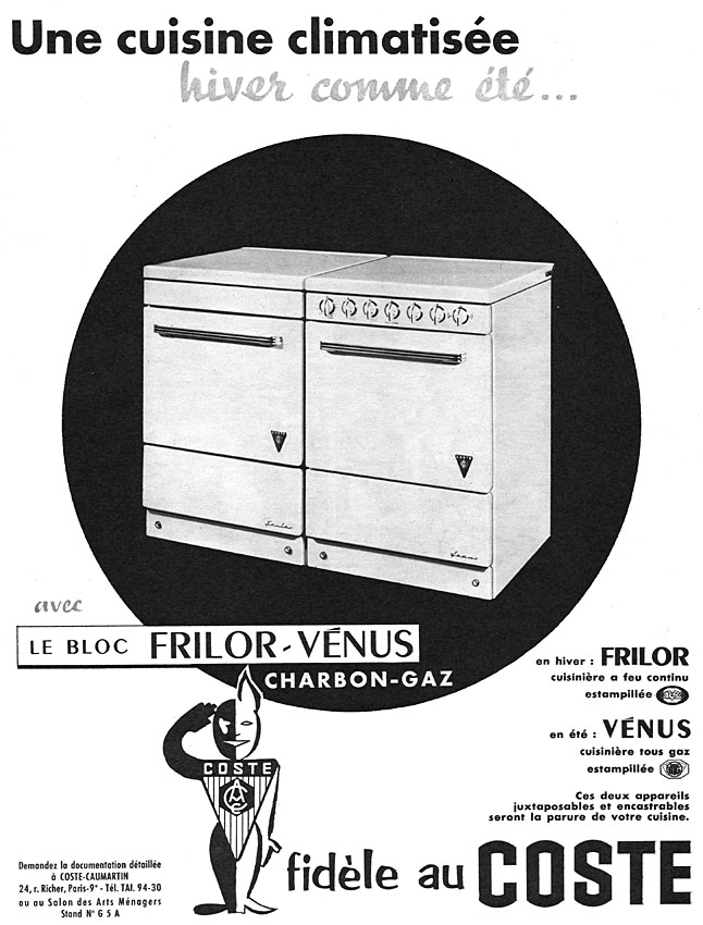 Publicit� Coste 1956