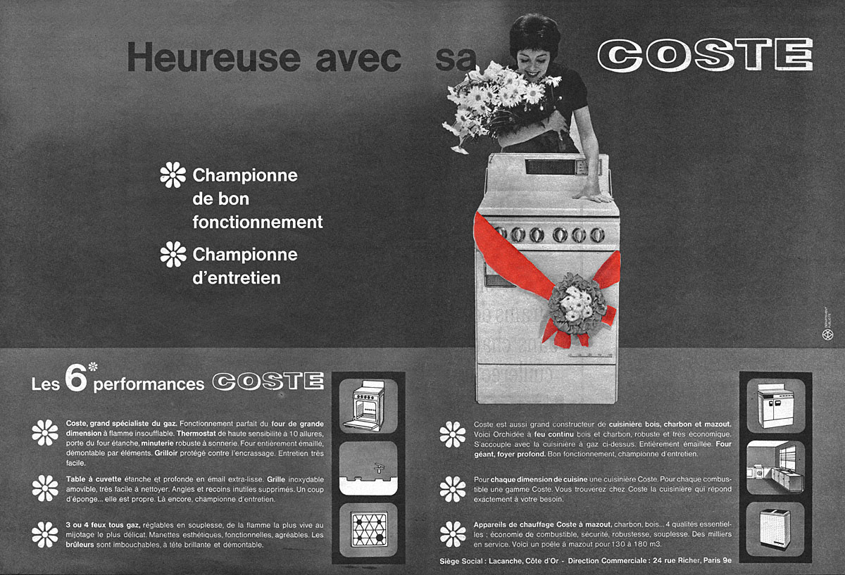 Publicit� Coste 1961