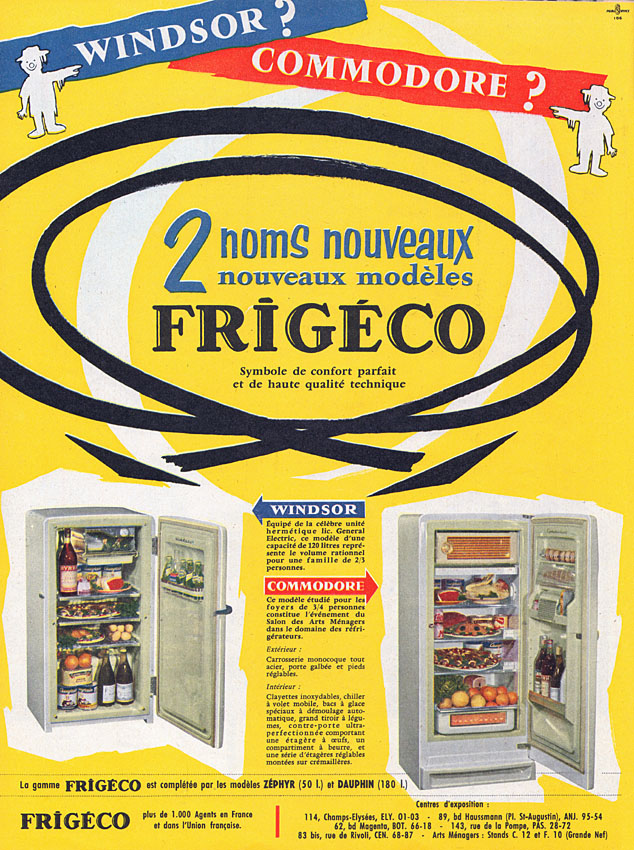 Publicit� Frig�co 1956