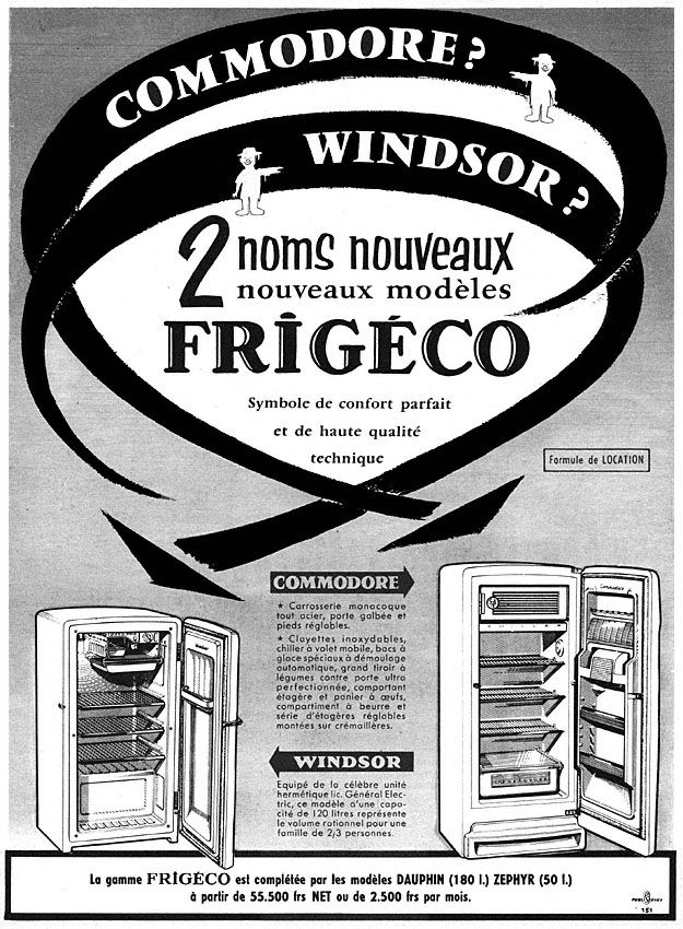 Publicit� Frig�co 1956