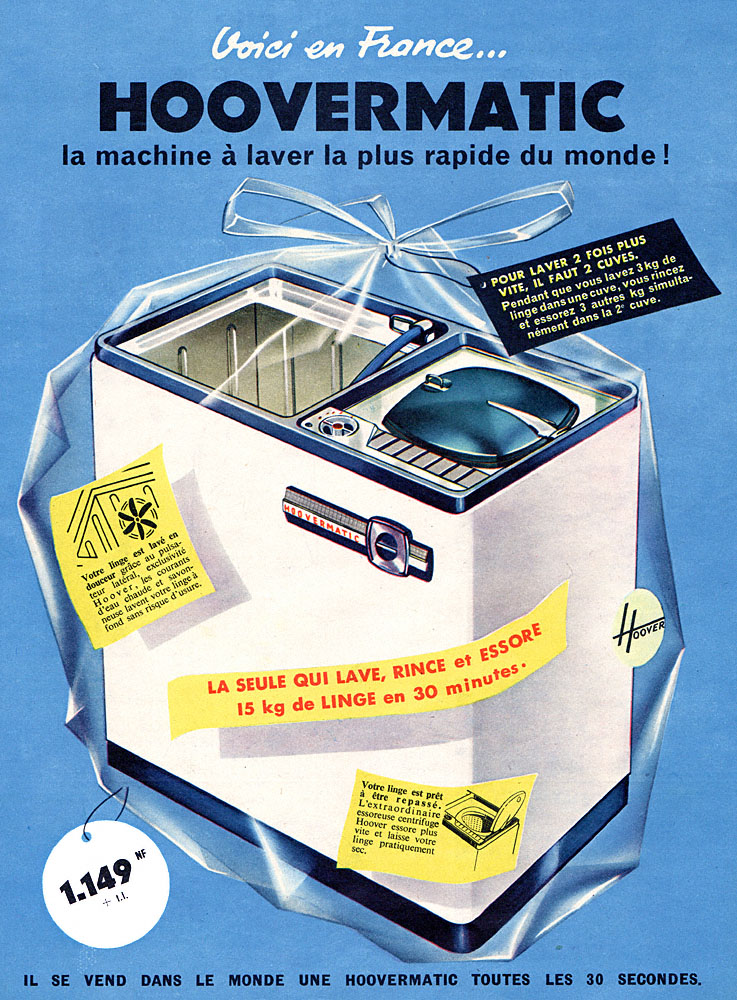 Publicit� Hoover 1960