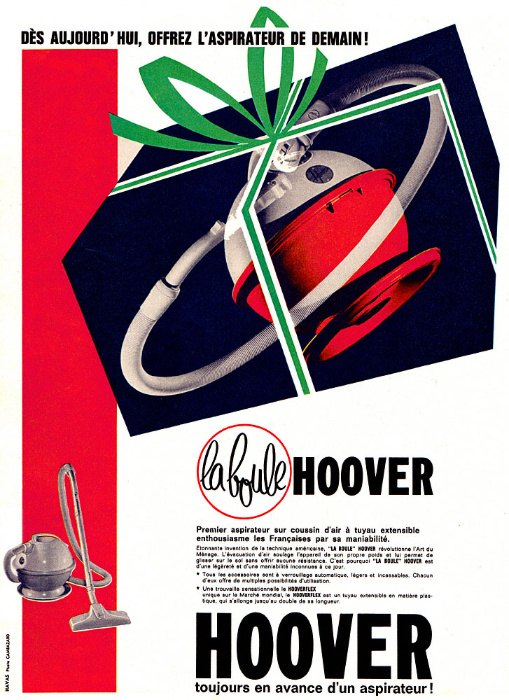 Publicit� Hoover 1960