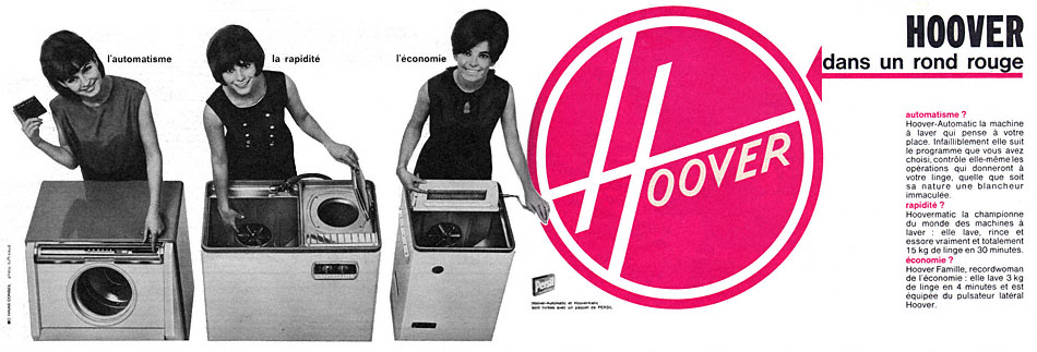 Publicit� Hoover 1964
