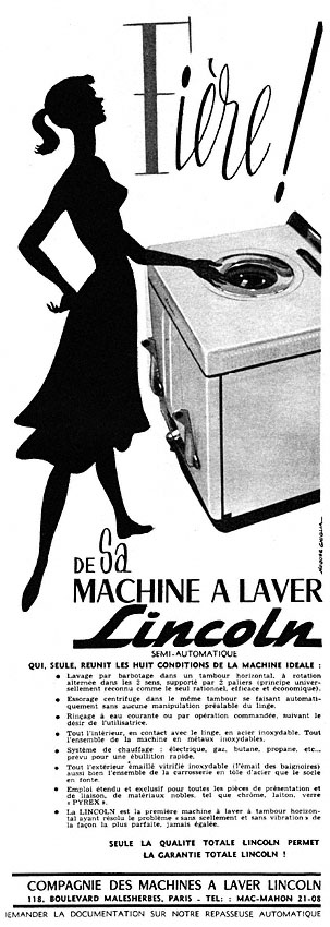 Publicit� Lincoln 1955