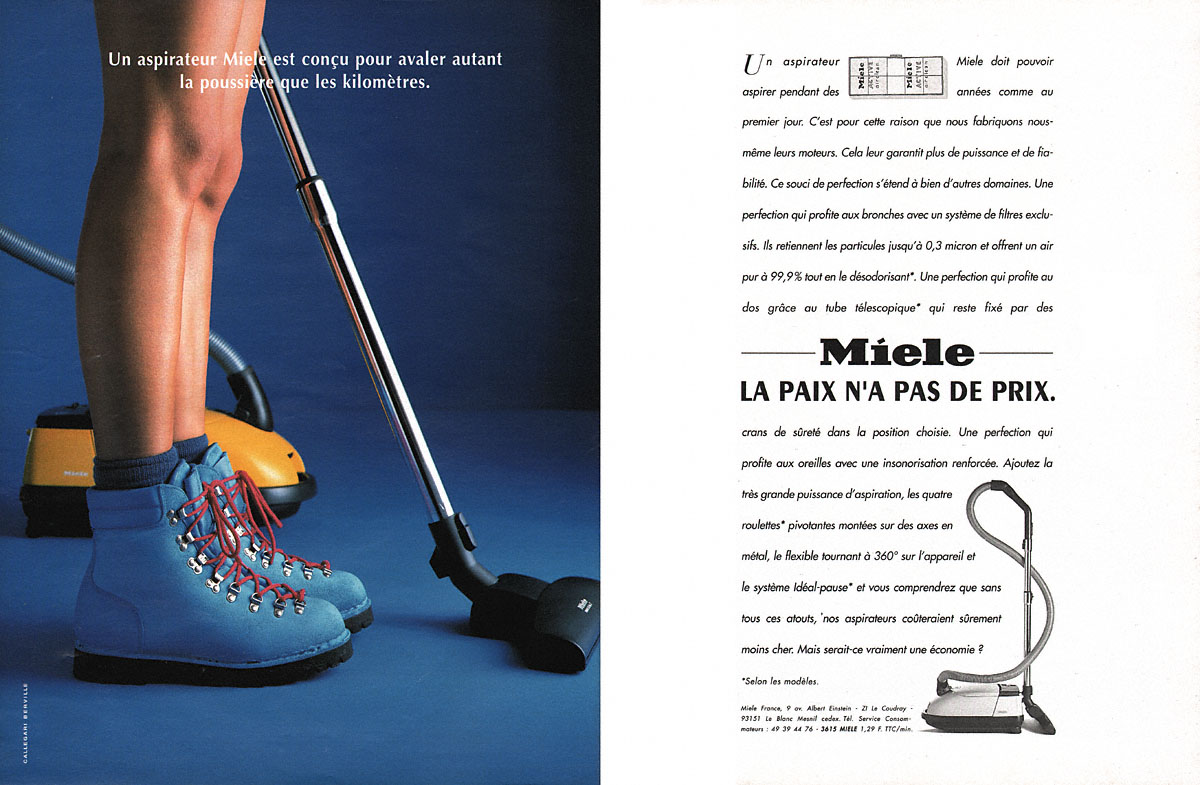 Publicit� Miele 1995
