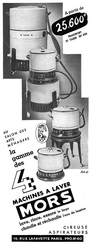 Publicit� Mors 1950