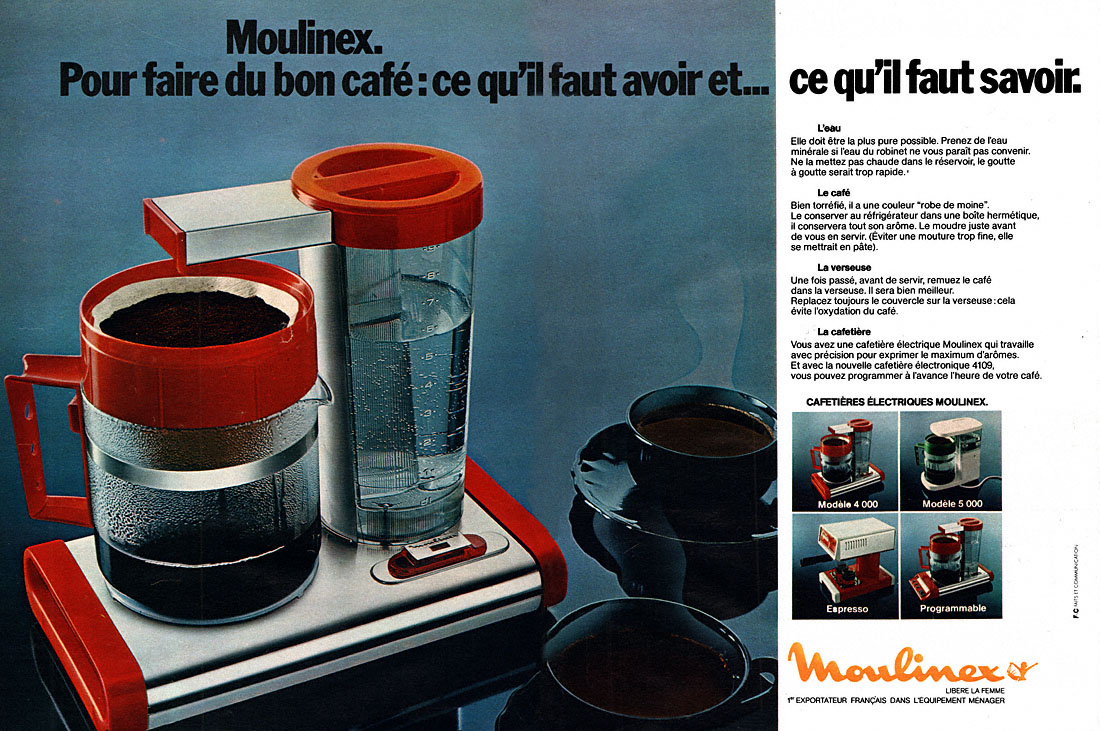 Publicit� Moulinex 1978