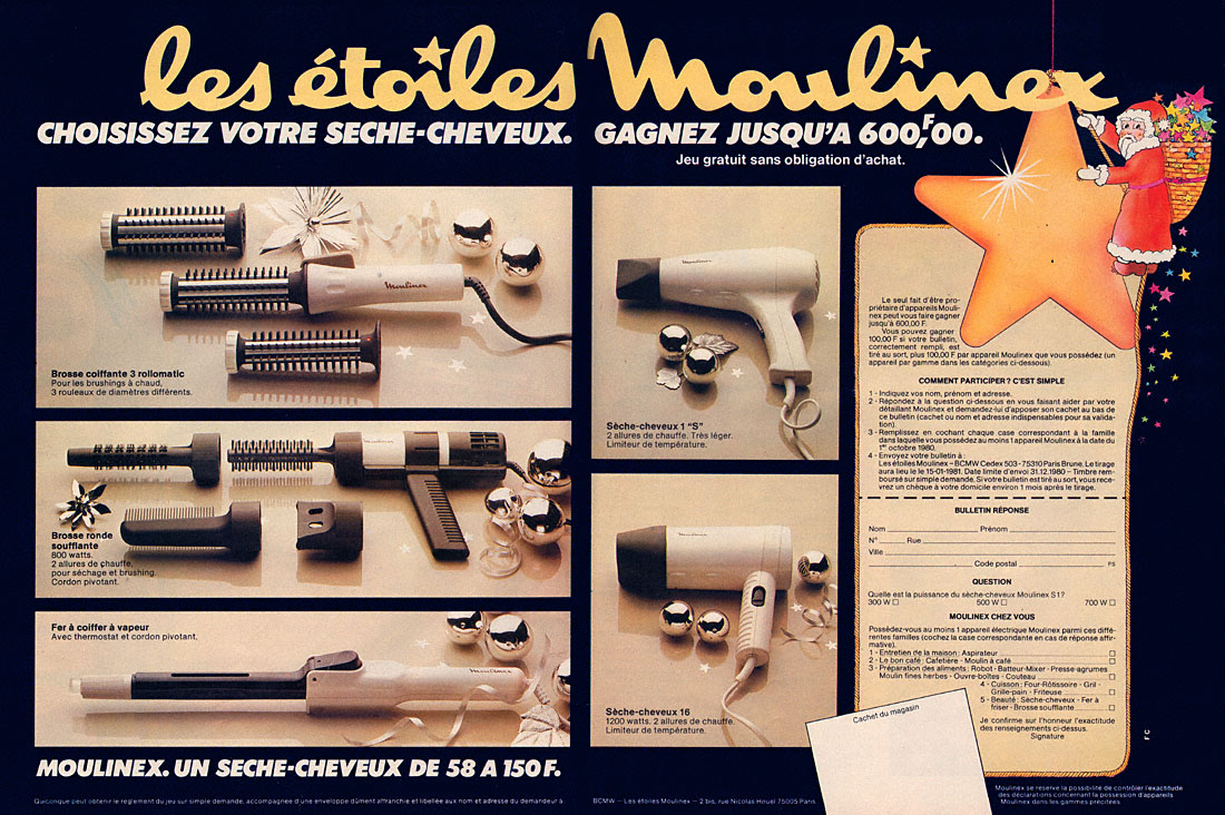 Publicit� Moulinex 1980