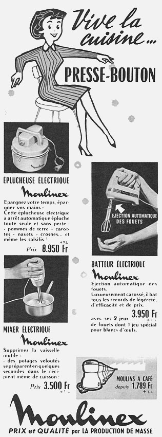 Publicit� Moulinex 1959