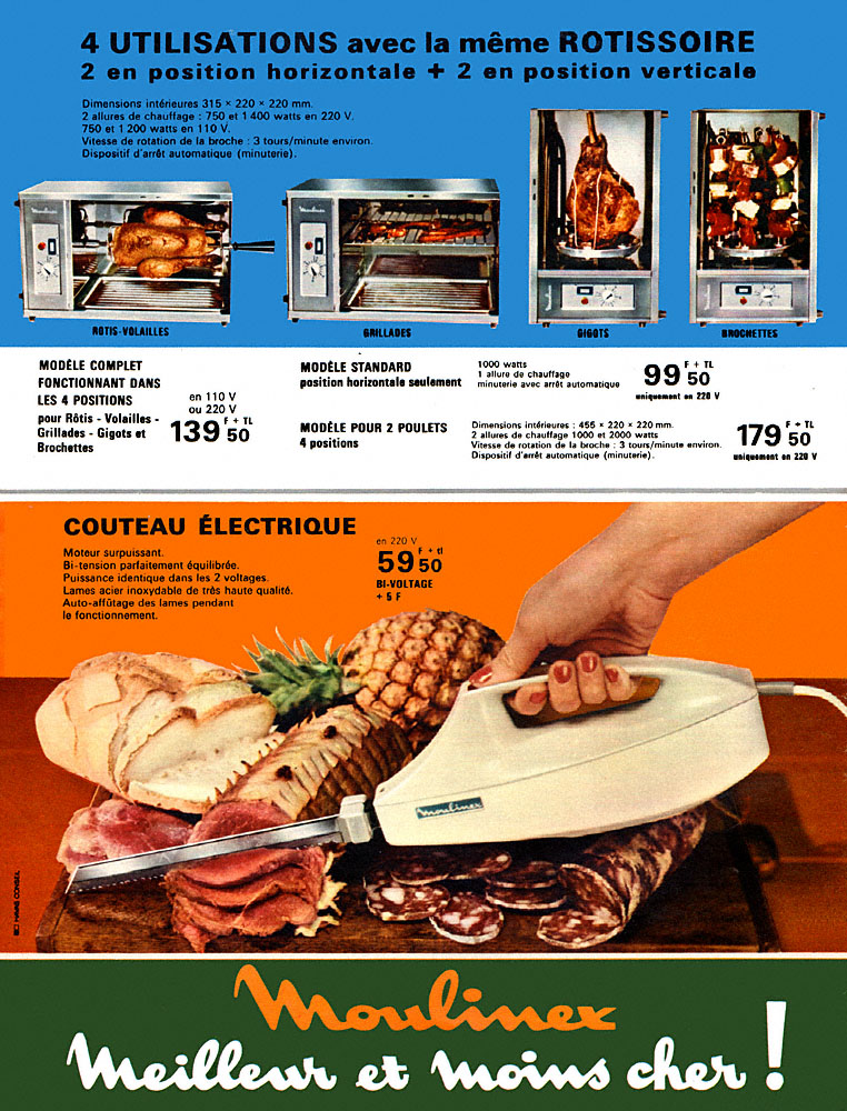 Publicit� Moulinex 1967