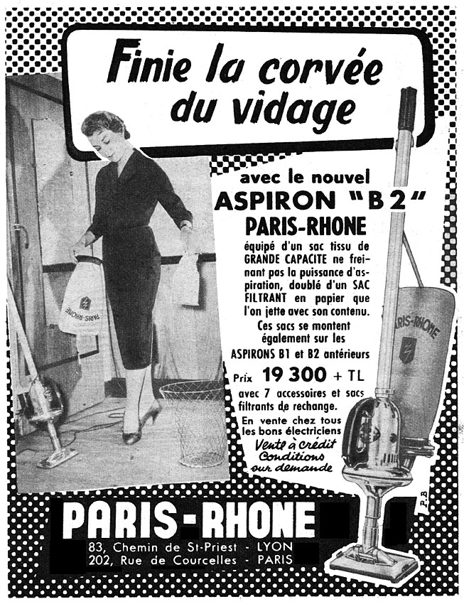 Publicit� Paris-Rhone 1956