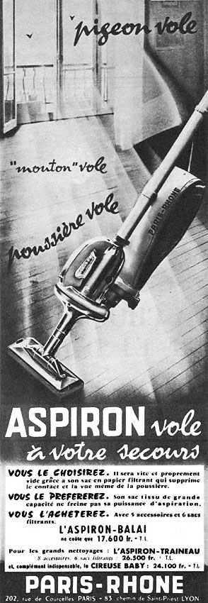 Publicit� Paris-Rhone 1959