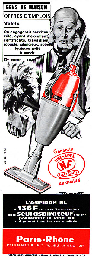 Publicit� Paris-Rhone 1963