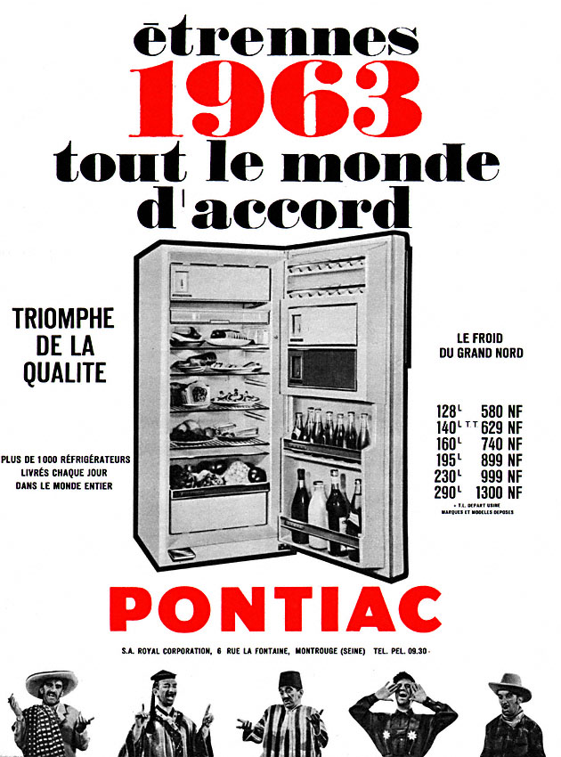 Publicit� Pontiac 1962