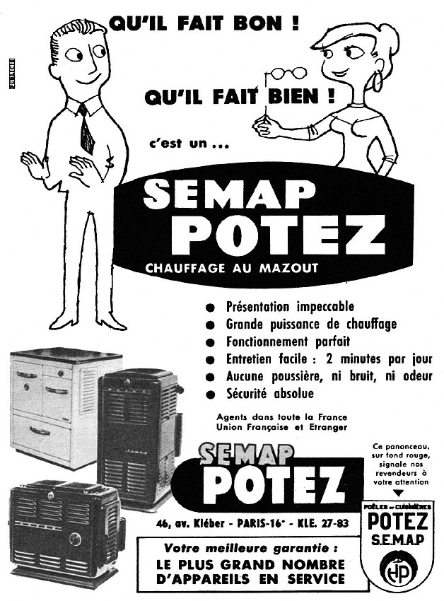 Publicit� Potez 1955