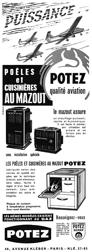 Publicit� Potez 1957