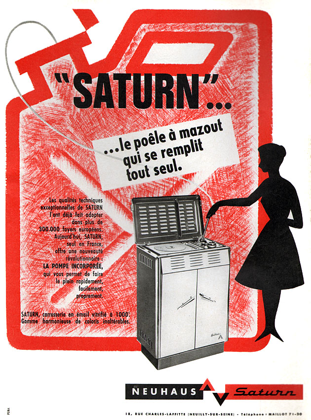 Publicit� Saturn 1961