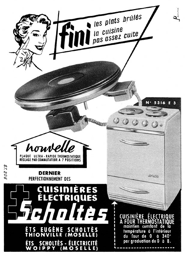 Publicit� Scholt�s 1955