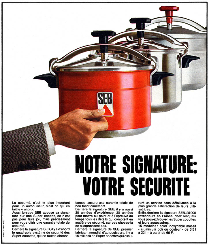 Publicit� Seb 1973