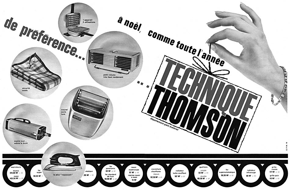 Publicit� Thomson 1962