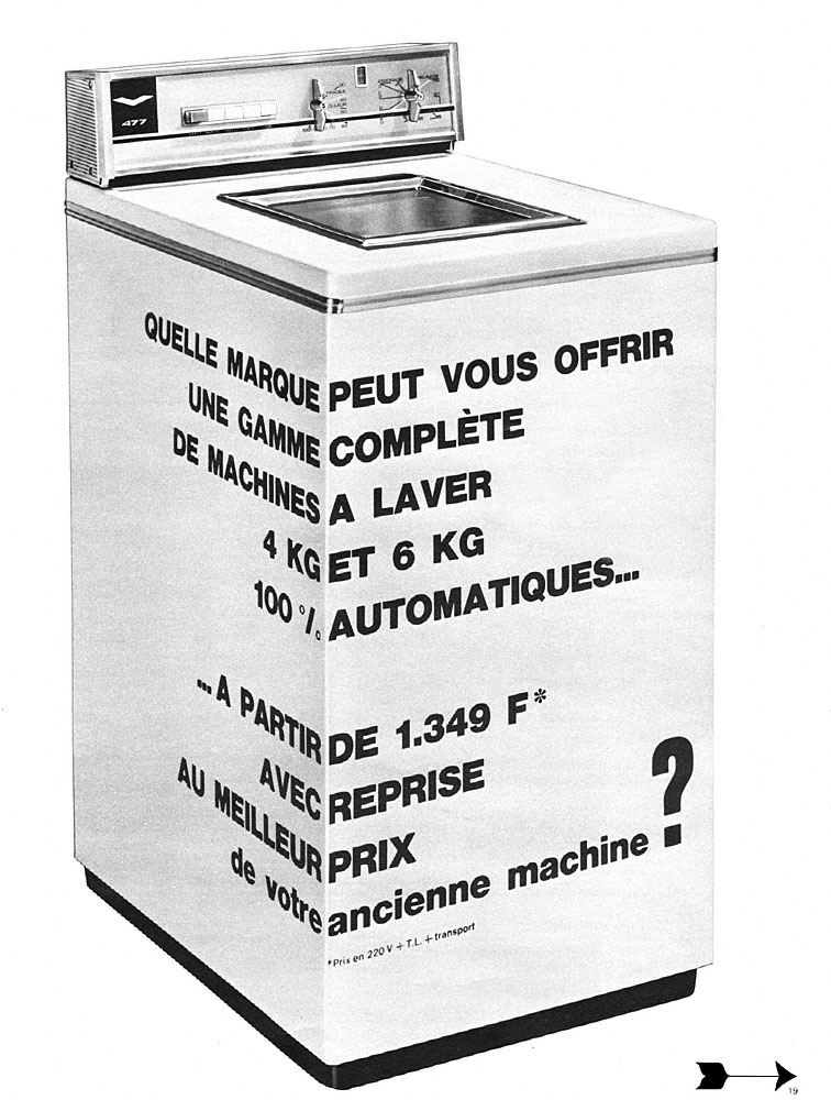 Publicit� Vedette 1967