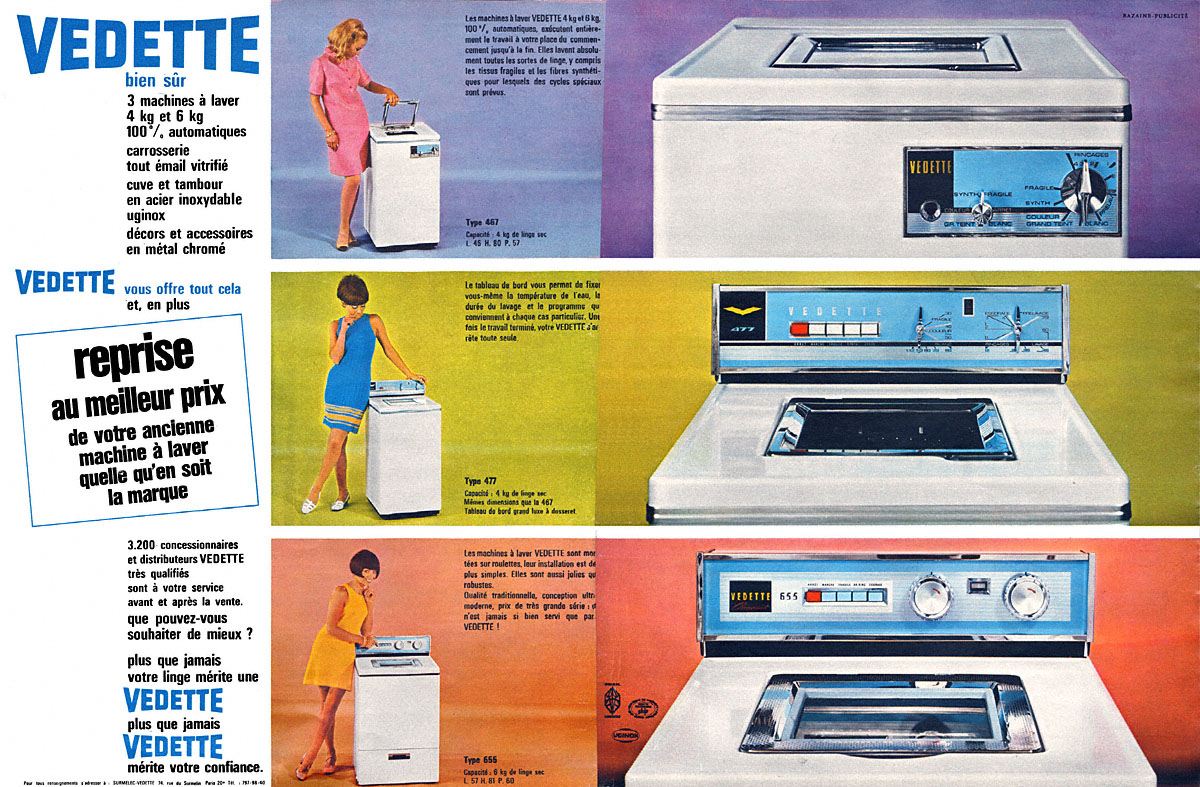 Publicit� Vedette 1967