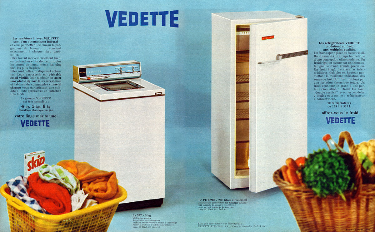 Publicit� Vedette 1968