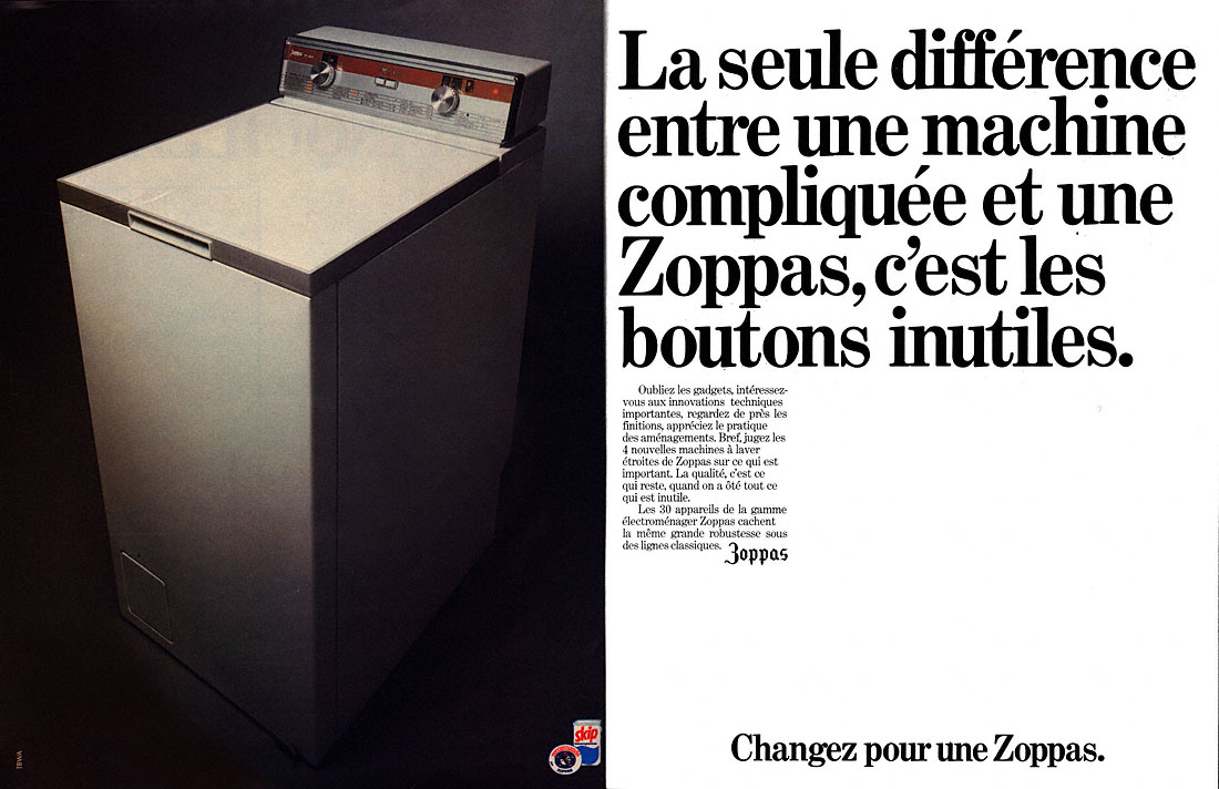 Publicit� Zoppas 1980