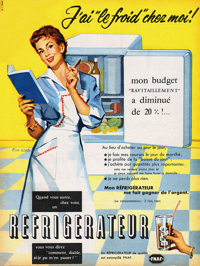 Publicit� Divers 1955