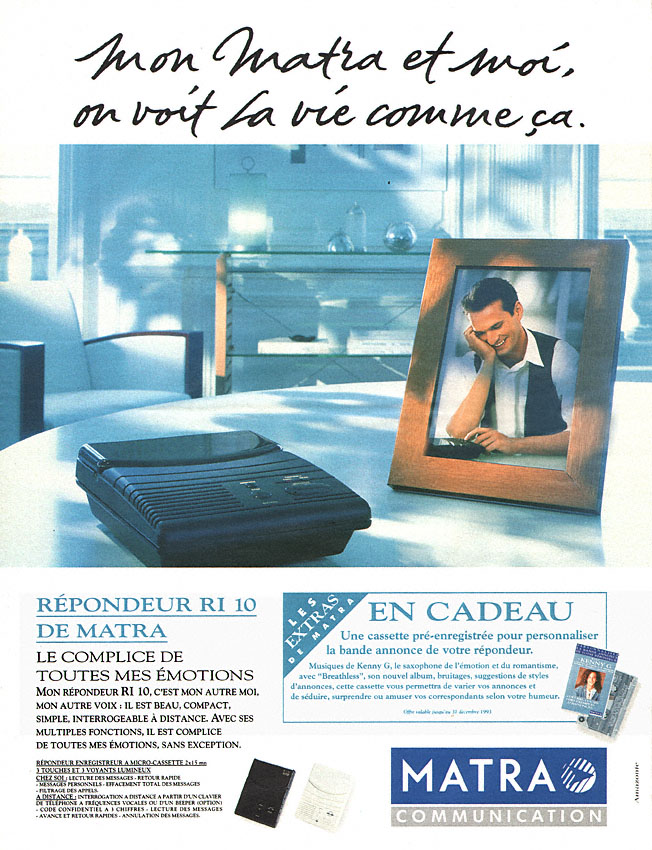 Publicit� Matra 1993