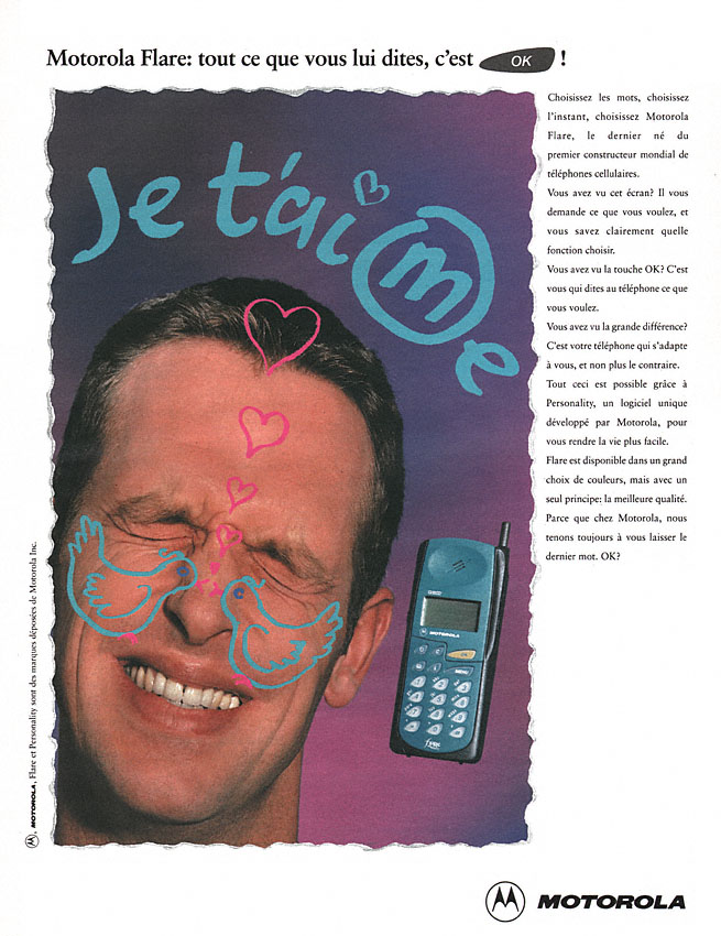 Publicit� Motorola 1995