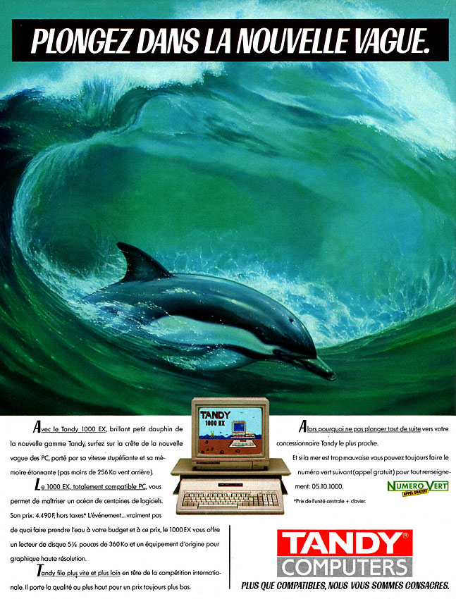 Publicit� Tandy 1986