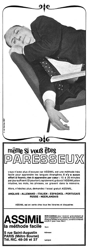 Publicit� Assimil 1964