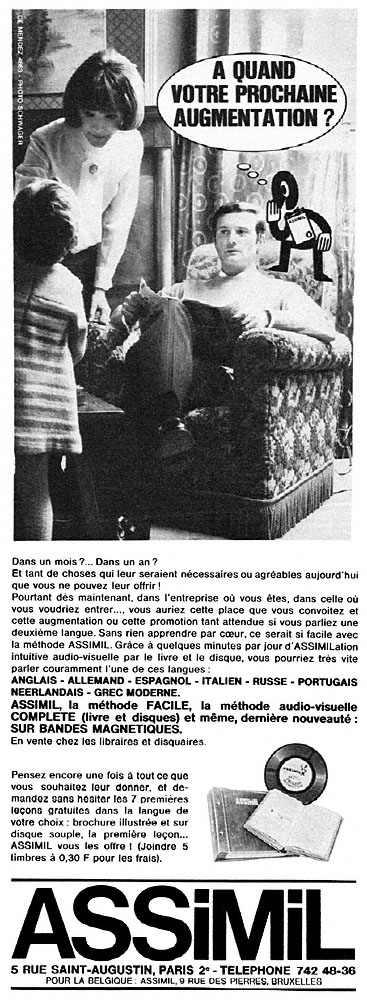 Publicit� Assimil 1968